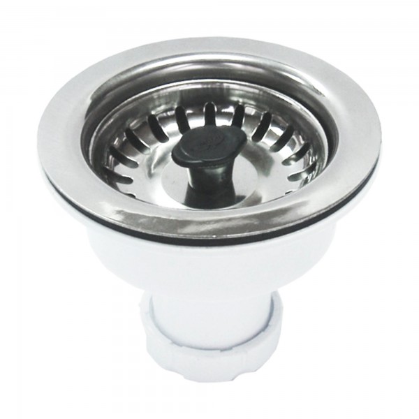 Valvula cesto freg. inox sin rebosade