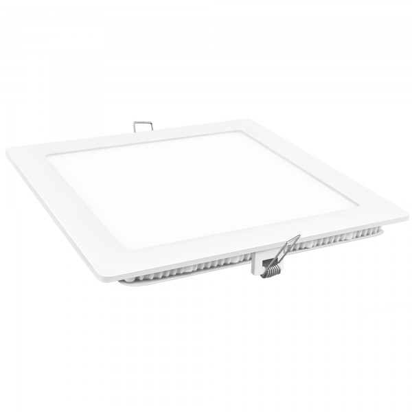 Downlight led cuadrado blanco  6w.fria