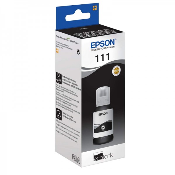Epson botella tinta ecotank 111 negro