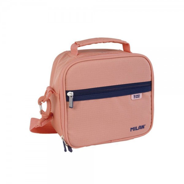 Bolsa isotérmica porta alimentos, serie 1918, rosa, con 3 recipientes 3,5 l