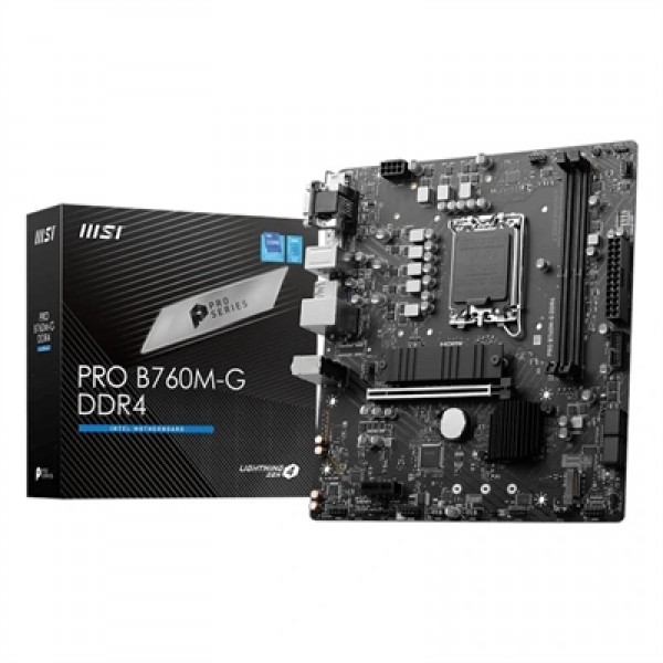 Msi placa base pro b760m-p ddr4 matx lga1700