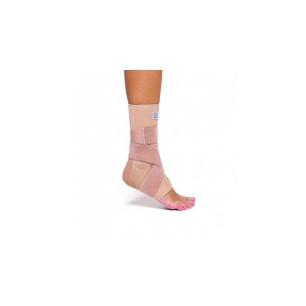 Prim Aqtivo Skin Tobillera Elástica con Almohadillas de Silicona P711 Beige Talla S